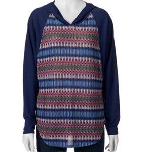 Mason & Mackenzie Sweater-Knit Tribal Hoodie